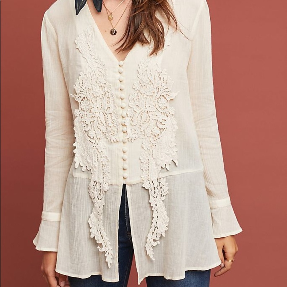 Anthropologie Eri + Ali Carcassone Tunic Top